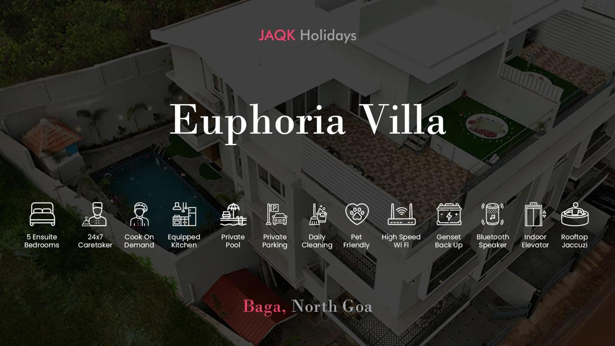 Euphoria Luxury - 5bhk - Private Pool - Jacuzzi, Baga
